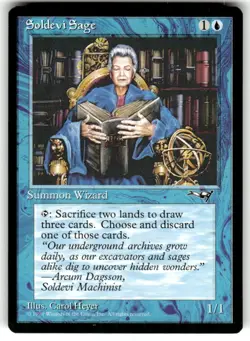 Soldevi Sage (Old Woman) Alliances Regular MTG NM - Image 1