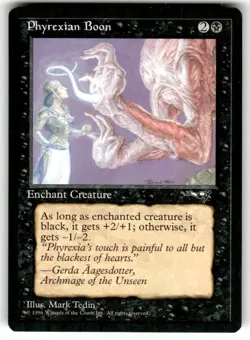 Magic the Gathering MTG Phyrexian Boon (58b) Alliances - Image 1