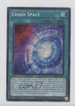 Chaos Space 1st Ed. Secret Rares YuGiOh 25th Anniversary Rarity Collection 0ld5 - Image 1