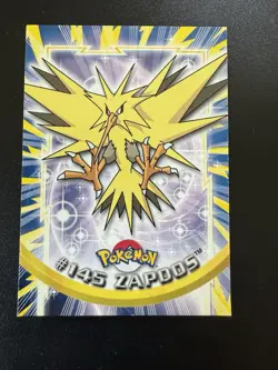 Pokemon 2000 Topps TV Animation Edition Series 3 Zapdos #145 Blue Logo - Image 1