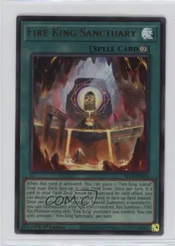 UR - Fire King Sanctuary 1st Ed. YuGiOh Onslaught of the s Structure Deck 14my - Image 1