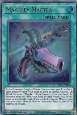YUGIOH..MAGIKEY MAFTEA..DAMA-EN056..NM/MT/NP..1ST EDITION..ULTRA RARE - Image 1