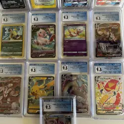 CGC 9.5 Blue Label (CGC 10) Pokemon Card Lot of 13 Blastoise Gengar Pikachu Mew - Image 2