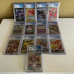 CGC 9.5 Blue Label (CGC 10) Pokemon Card Lot of 13 Blastoise Gengar Pikachu Mew - Image 4