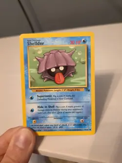 Pokemon WOTC Shellder 54/62 Fossil Set UNLIMITED Common NM Card - Image 1