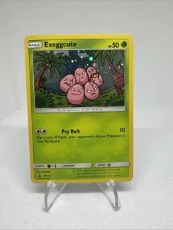 Exeggcute SM119 SM Sun & Moon Black Star Promo Cosmos Holo Pokemon TCG Card - Image 1