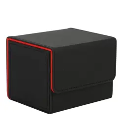 Venssu Deck Case, Trading Card Case, Storage Box, Side Insert, Magnet, PU Leathe - Image 1
