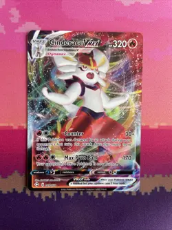 Pokemon Card Cinderace VMAX 019/072 Ultra Rare Shining Fates Near Mint - Image 1