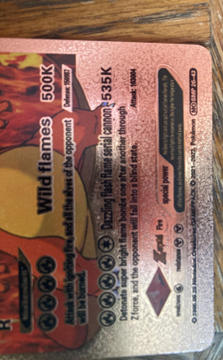 Pokemon Charizard V Evolution 508HP Gold Foil Fan Art Card SMP 26-43 V2 - Image 2