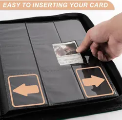 Card Binder for Trading Cards 9 Pocket Zip MTG with 432 Side Loading Pocket - Image 3