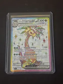Pokemon Card Alolan Exeggutor ex 225/191 Surging Sparks Ultra Rare - NM - Image 1