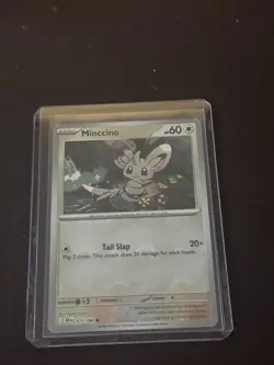 Minccino - 075/086 - Pokeball Reverse Holo- Black Bolt - Pokemon Card - Image 1