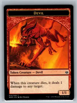 MTG Unique and Miscellaneous Promos Devil / Satyr Double-Sided Token #009/014 - Image 1