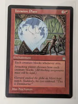 Invasion Plans - Stronghold - MTG Magic: The Gathering - Light Play - Image 1