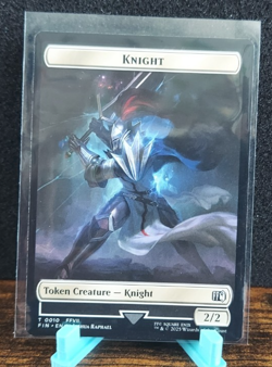 Hero (0002) // Knight (0010) Double-Sided Token Final Fantasy Regular MTG - Image 2
