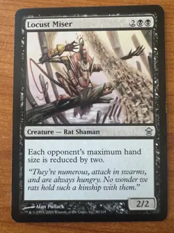 Magic MTG Locust Miser Saviors of Kamigawa SP/MP! - Image 1