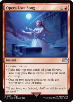 MTG magic 1x Opera Love Song FOIL (M/NM) Final Fantasy - Image 1