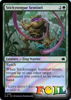 Stickytongue Sentinel 0193 MTG Bloomburrow Common NP Foil - Image 1
