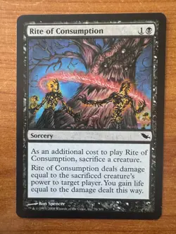 Magic MTG Rite of Consumption Shadowmoor SP+/NM-! - Image 1