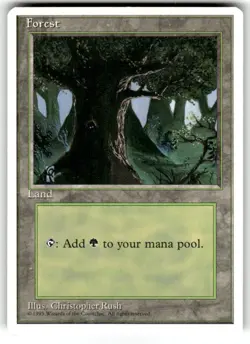 MTG Magic the Gathering Forest (378/379) Fourth Edition - Image 1