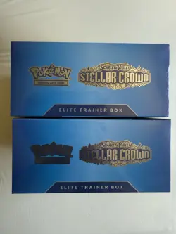 2x NEW & SEALED! Pokemon TCG 2 Stellar Crown Elite Trainer Boxes ETB (18 Packs) - Image 5