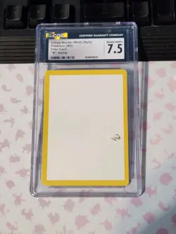 Pokemon Yellow Border W Stamp Filler Card CGC 7.5 - Image 1