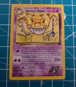 Sabrina's Hypno 56/132 Gym Challenge Unlimited WotC 2000 Pokemon LP - Image 1
