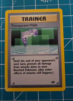 Trainer Transparent Walls 125/132 Gym Challenge Unlimited WotC 2000 Pokemon NM - Image 1