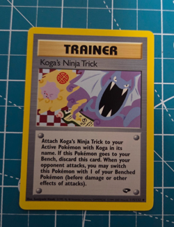 Trainer Koga's Ninja Trick 115/132 Gym Challenge Unlimited WotC 2000 Pokemon NM - Image 1