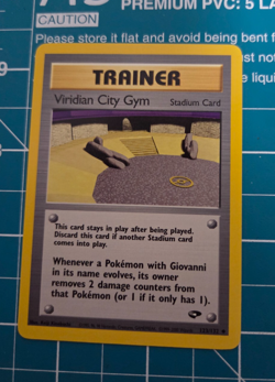 Trainer Viridian City Gym 123/132 Gym Challenge Unlimited WotC 2000 Pokemon NM - Image 1