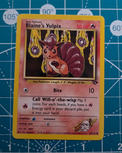 Blaine's Vulpix 66/132 Gym Challenge Unlimited WotC 2000 Pokemon NM - Image 1