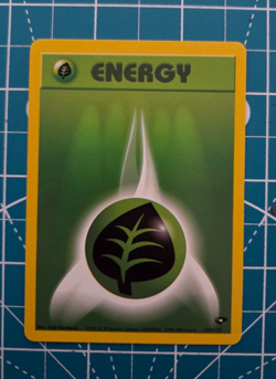 Grass Energy 129/132 Gym Challenge Unlimited WotC 2000 Pokemon NM - Image 1