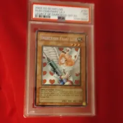 YuGiOh Injection Fairy Lily LOD-100 Secret Rare 1st Edition MINT/NEAR MINT PSA 7 - Image 3