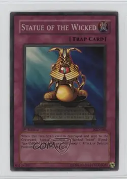 Statue of the Wicked 1st Ed. YuGiOh Pharaonic Guardian #PGD-046 2003 05k6 - Image 1