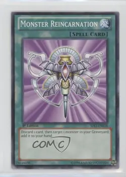 Monster Reincarnation 1st Ed. YuGiOh Realm of Light Structure Deck 01ic - Image 1