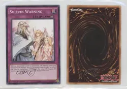 Solemn Warning 1st Ed. YuGiOh Synchron Extreme Structure Deck #SDSE-EN039 1z8 - Image 3