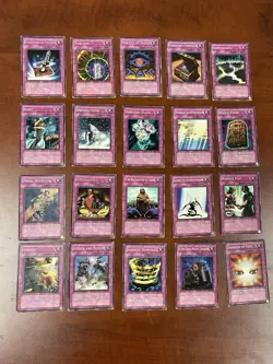 Vintage Yugioh! Pharaoh’s Servant PSV First Edition Common Trap Card Lot x 20 LP - Image 1