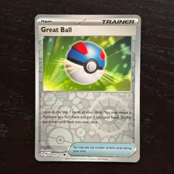 Great Ball 183/193 Pokemon Paldea Evolved SV02 Reverse Holo Common Card NM - Image 1