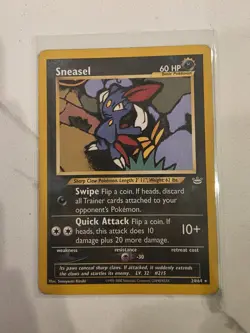 Pokemon Neo Revelation - Sneasel - 24/64 - Non Holo - Rare - LP/MP - Image 1
