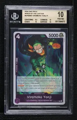 2023 One Piece Card Game: Wings of Captain OP06 Vinsmoke Yonji BGS 10 0x1m - Image 1