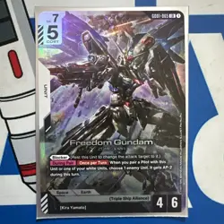 Gundam Card Game Newtype Rising Freedom Gundam GD01-065 LR Holo Foil x1 - Image 1