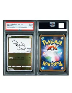 PSA 9 Pikachu 208/S-P Yu Nagaba X PCG Campaign Promo 2021 Pokemon Card Japanese - Image 1