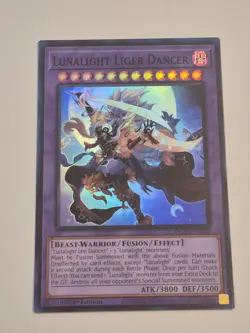 Yugioh! Lunalight Liger Dancer - DUAD-EN030 - Super Rare - 1st Edition Near Mint - Image 1