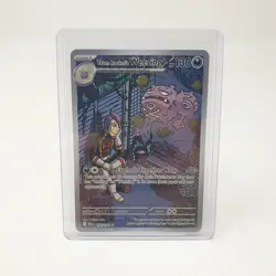 Team Rocket's Weezing 199/182 Destined Rivals Pokemon Card Illustration Rare ENG - Image 3