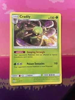 Pokemon Card Cradily Cosmic Eclipse Rare 11/236 Near Mint - Image 1