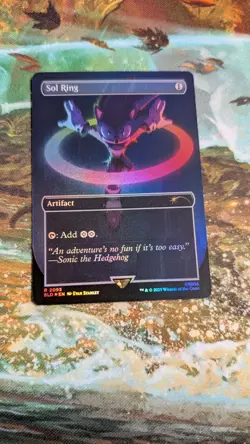 Sol Ring FOIL Sonic Secret Lair MTG In-hand Magic the Gathering - Image 1