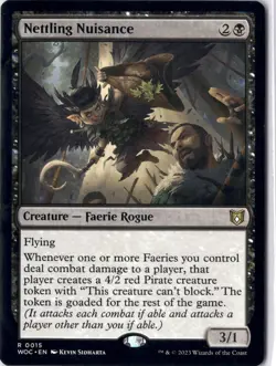 Nettling Nuisance NM/M* Wilds Of Eldraine Commander ENGLISH 0015 mtg -UnltdCards - Image 1