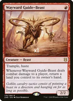 MTG Zendikar Rising ZNR Wayward Guide-Beast MINT - Image 1