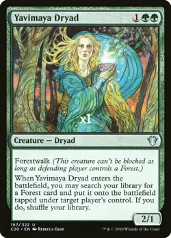 MTG Commander 2020 C20 Yavimaya Dryad MINT - Image 1