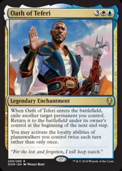 Oath of Teferi - Near Mint MTG Dominaria - Image 1
